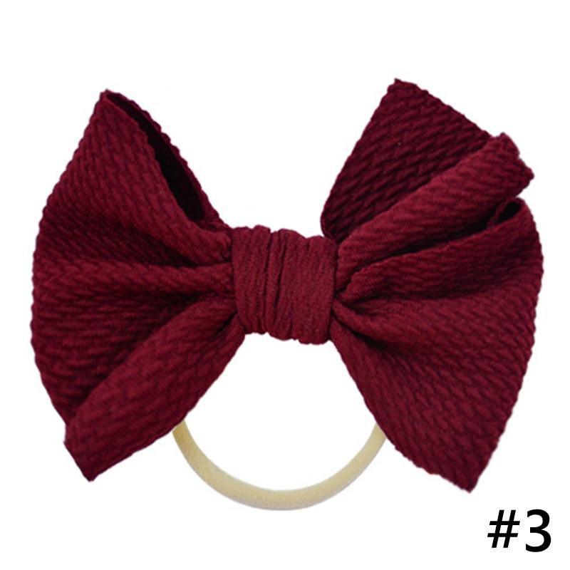 Headband Bow Girl Headbands Nylon Elastic Hair Accessories Photography Props For Baby Girls In Elegant Design