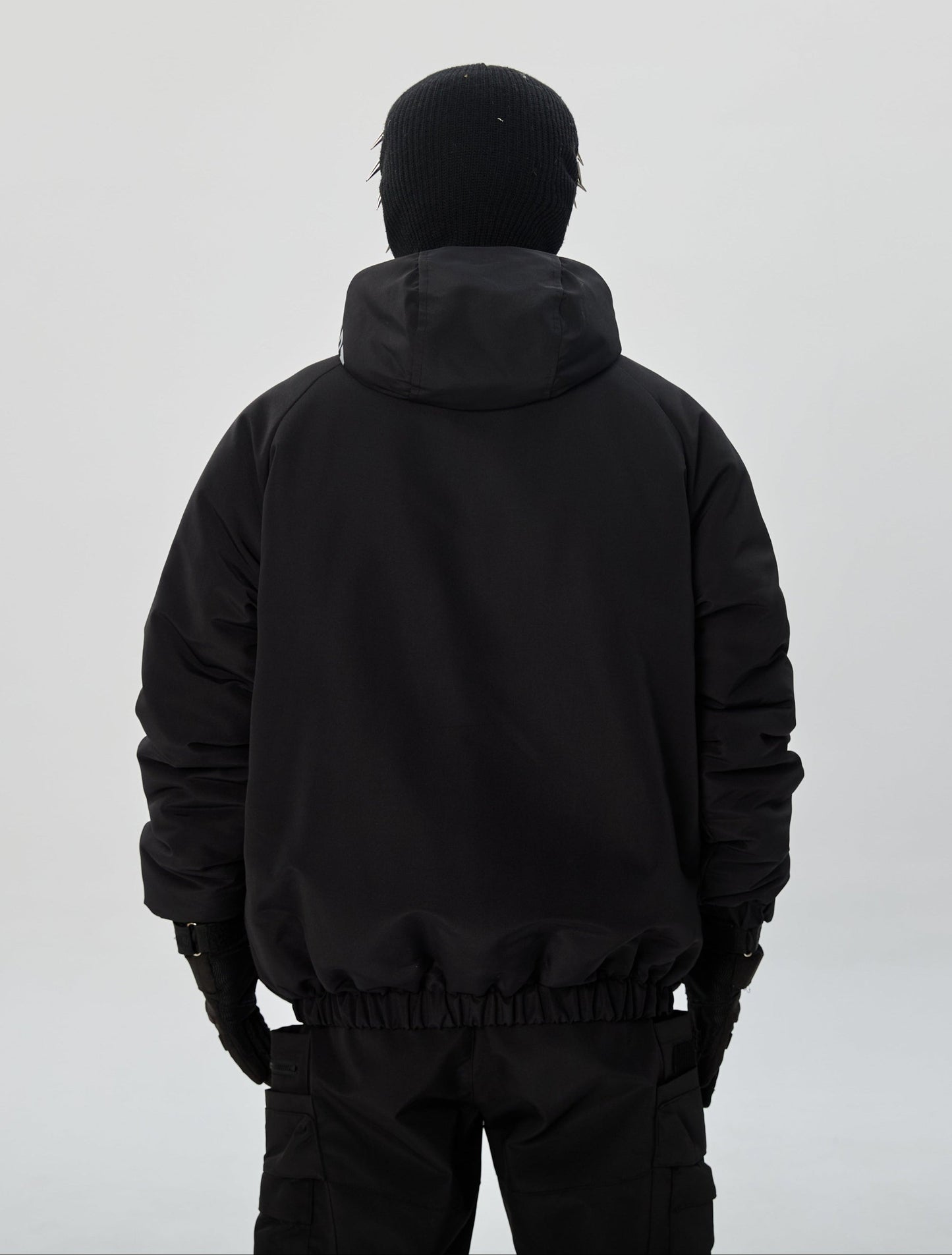 IB433 Doudoune parka noire Tokyo d'hiver