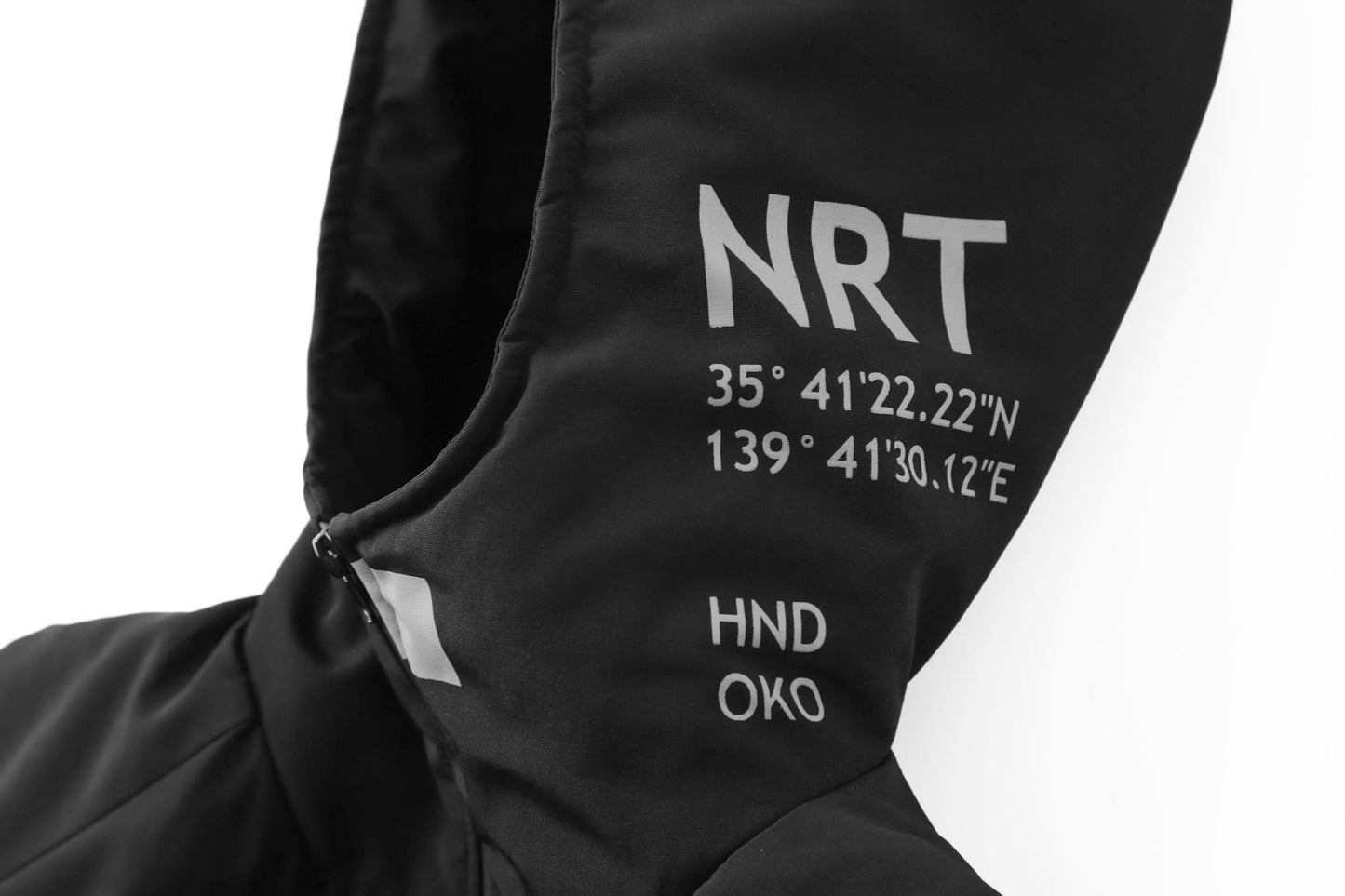IB433 Doudoune parka noire Tokyo d'hiver