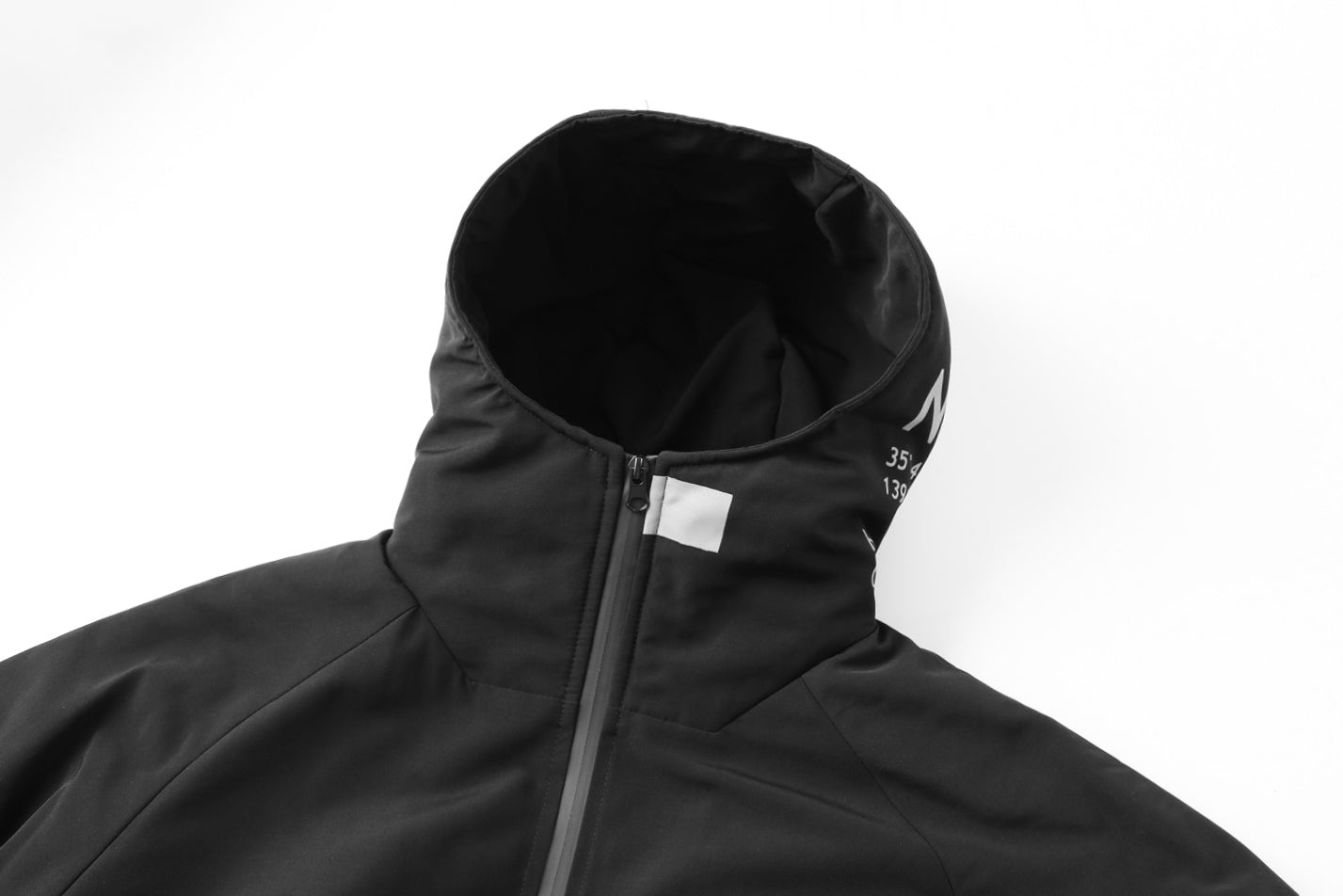 IB433 Doudoune parka noire Tokyo d'hiver