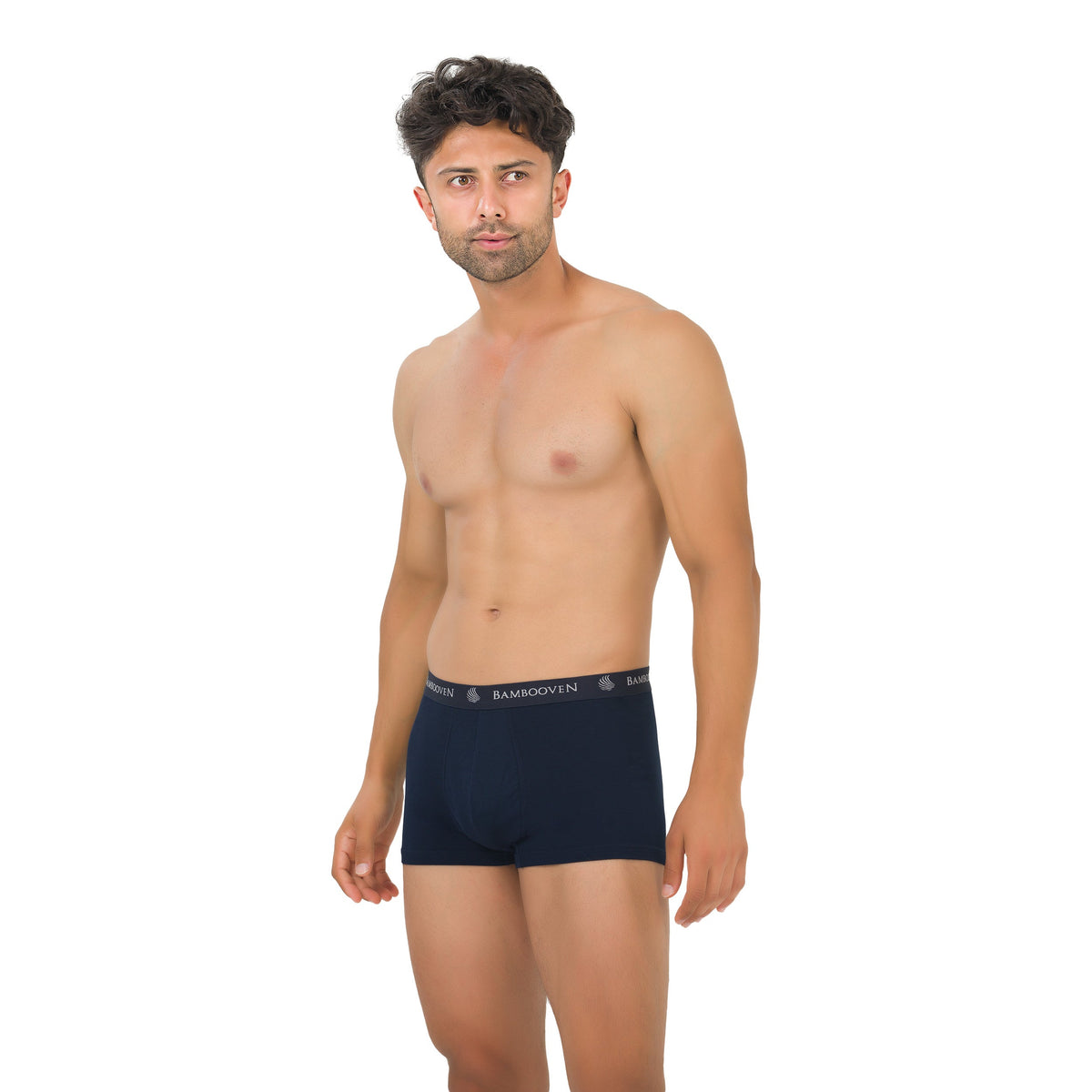 Lot de 4 boxers en bambou pour homme avec poche frontale
