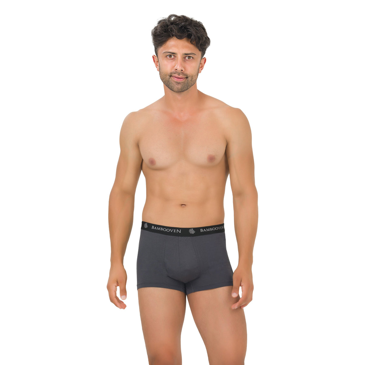 Lot de 4 boxers en bambou pour homme avec poche frontale