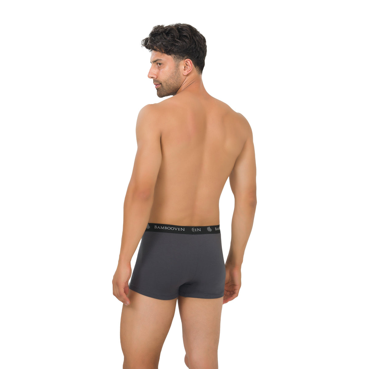 Lot de 4 boxers en bambou pour homme avec poche frontale