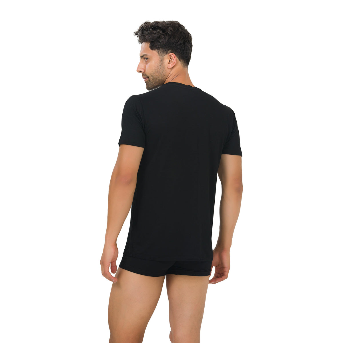 T-shirts de corps ras du cou en bambou pour hommes (lot de 3)