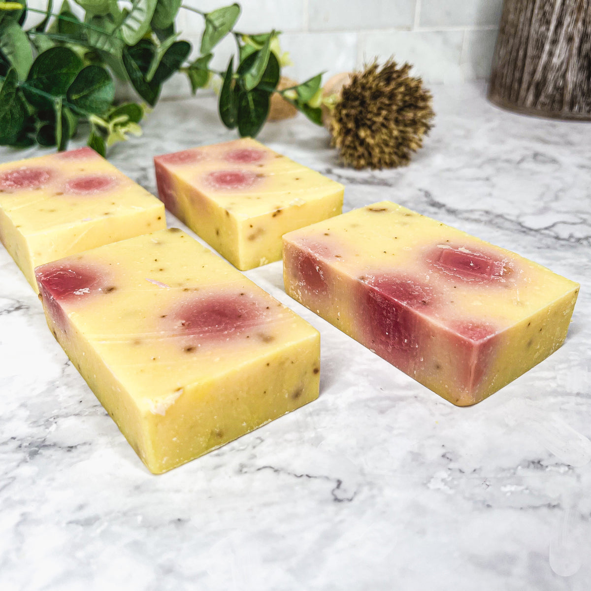 Honeysuckle Rose Petal Soap 4.5oz Organic Cold Pressed Handmade Fragrance