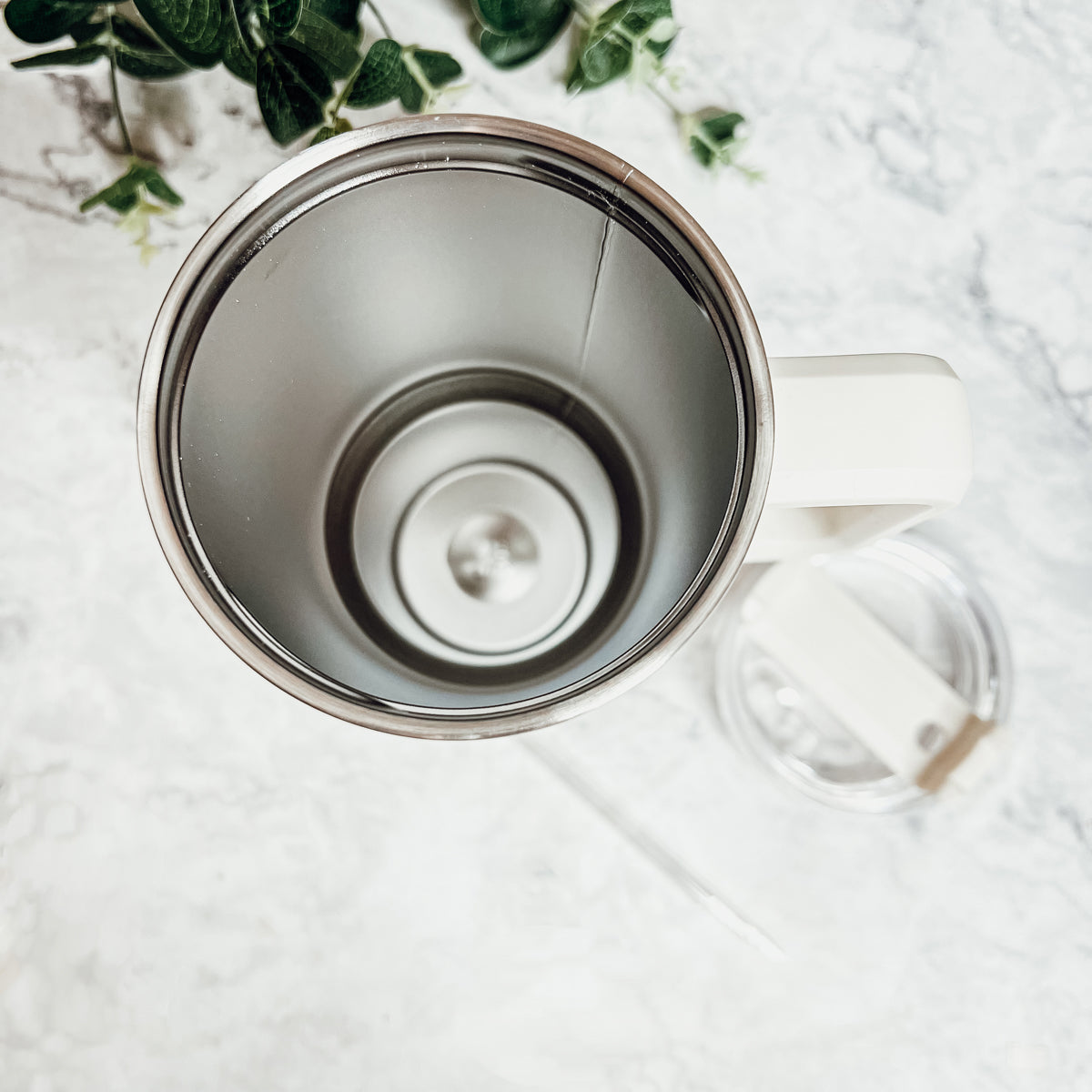 Mug de voyage isotherme 40oz avec poignée, couvercle et paille - Mug d'automne "Sweater Weather"