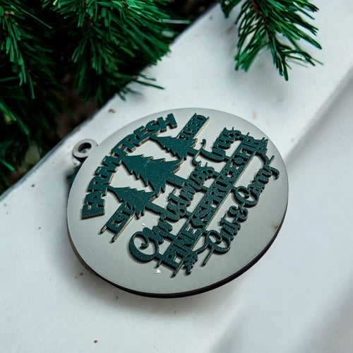 Décorations de Noël en bois faites à la main 3D Fraîches de la ferme Imparfaites pour accrocher au sapin