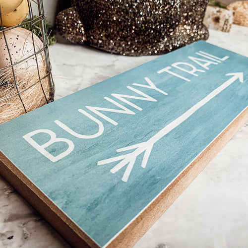Limited Bunny Trail Karottenbeet Holz Osterdekoration Pastell Frühlingsdeko