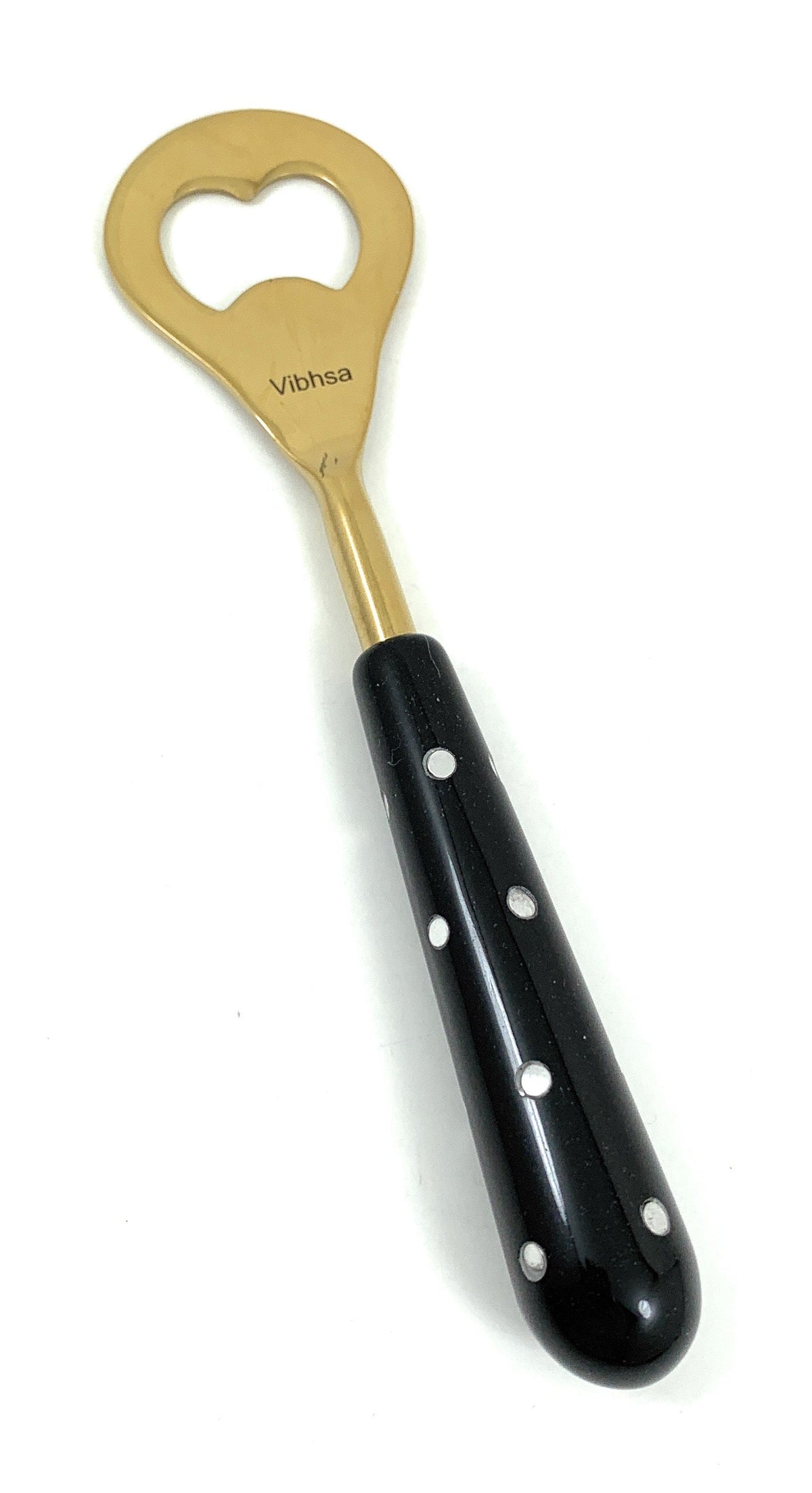 Vibhsa 4-Piece Bar Tools Kit | Gold & Black Resin Handle, Stainless Steel, Gift Box