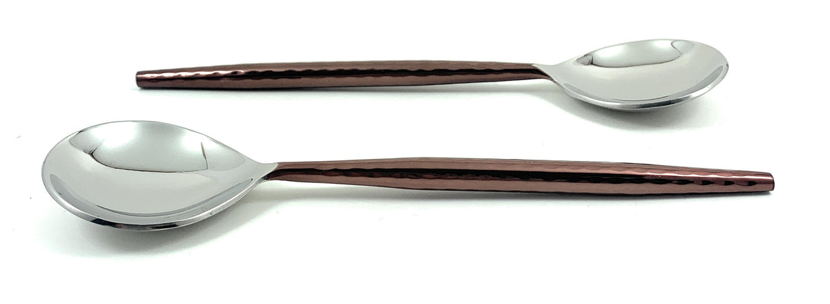 Stainless Steel Tablespoons Set of 6 Piecces-Brown