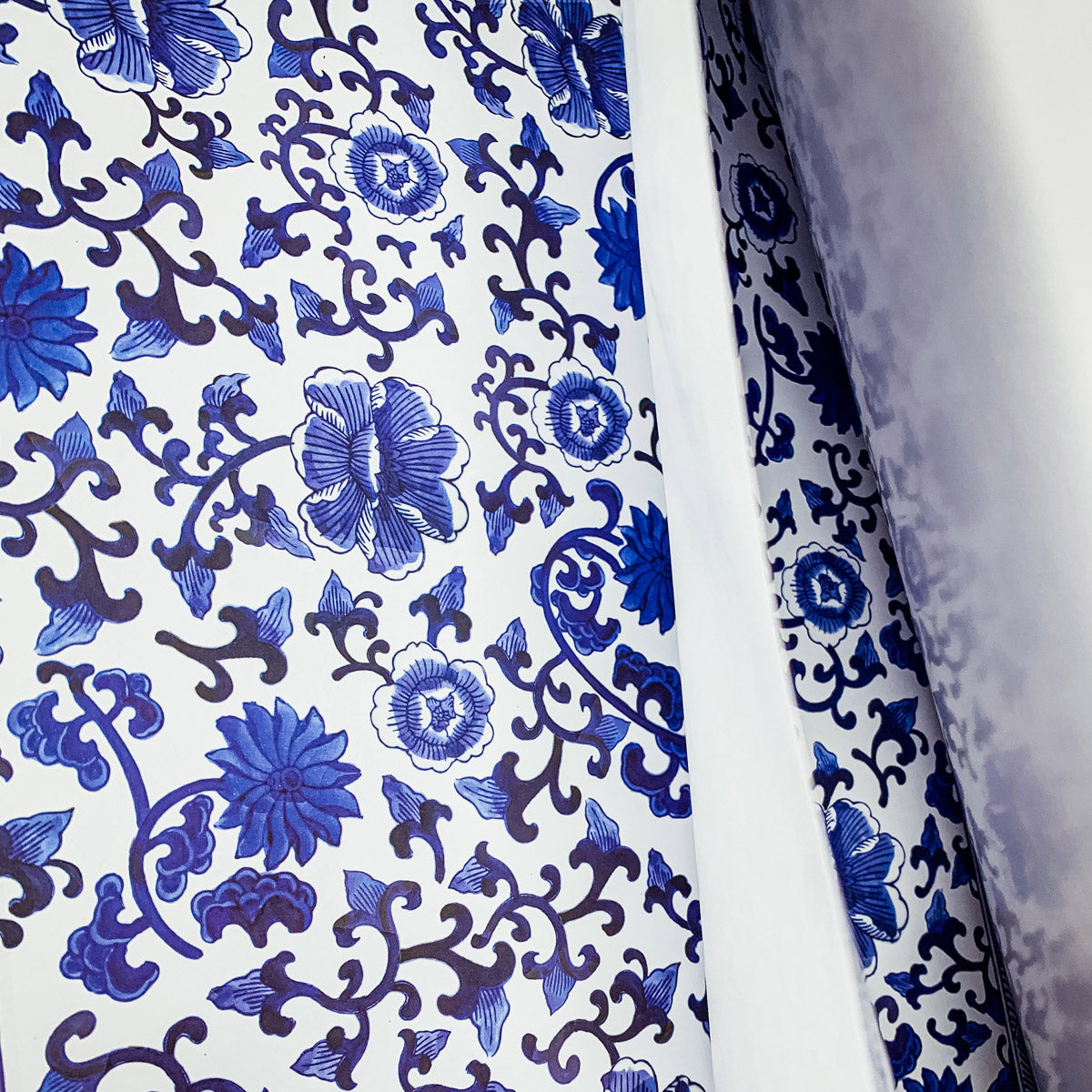 Chinoiserie Placemats Set Of 4 - Elegant Asian Floral Vinyl Placemats, Easy