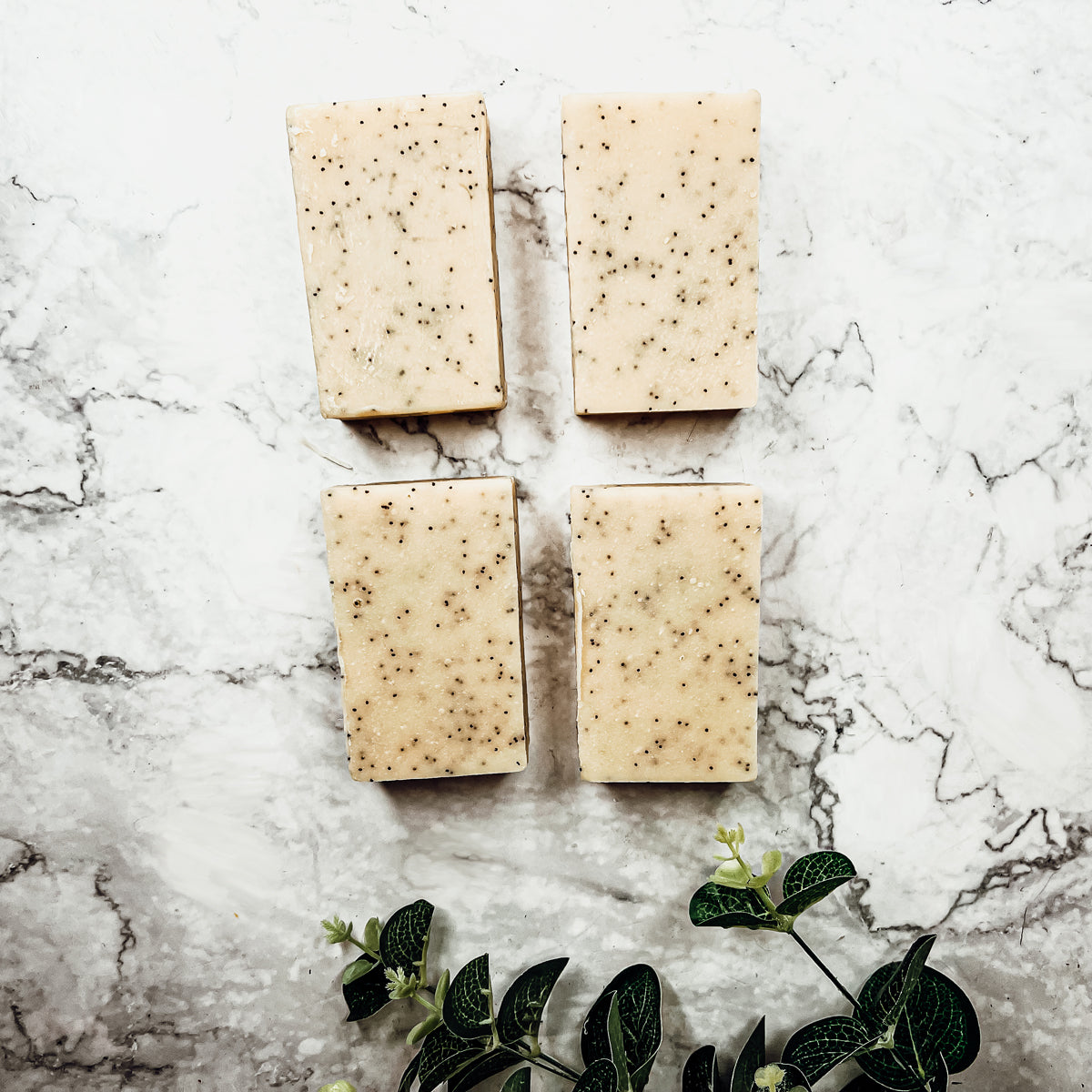 Savon Exfoliant Graines de Pavot Huile d'Olive et Tournesol Parfum Agrumes Tropicaux Fait Main