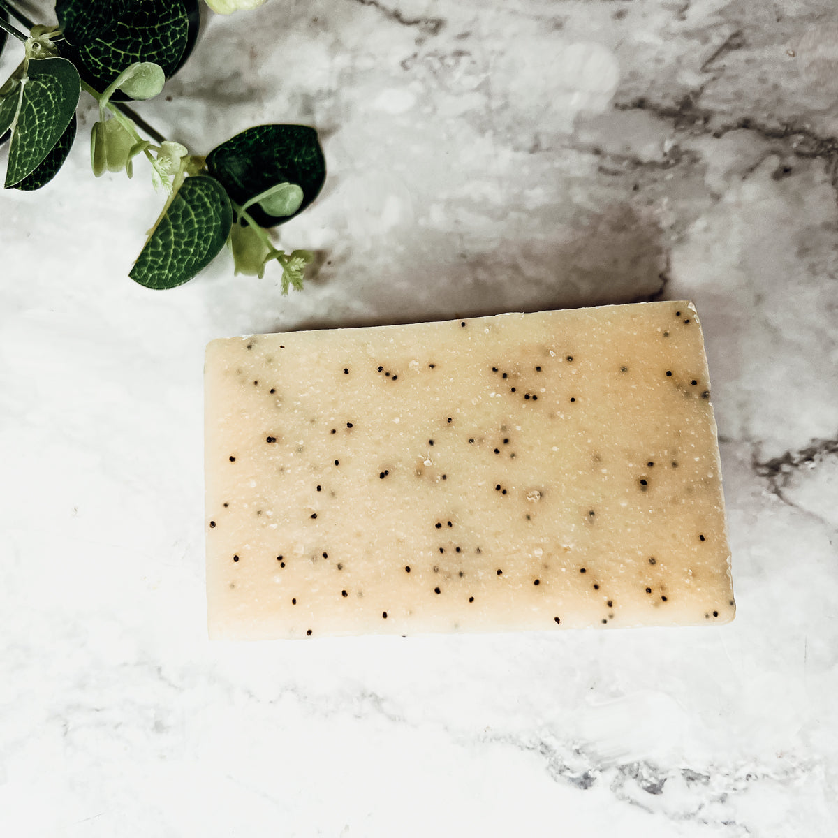 Savon Exfoliant Graines de Pavot Huile d'Olive et Tournesol Parfum Agrumes Tropicaux Fait Main