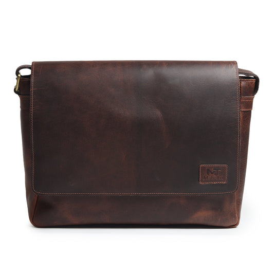 Echte Sitka Leder-Laptoptasche