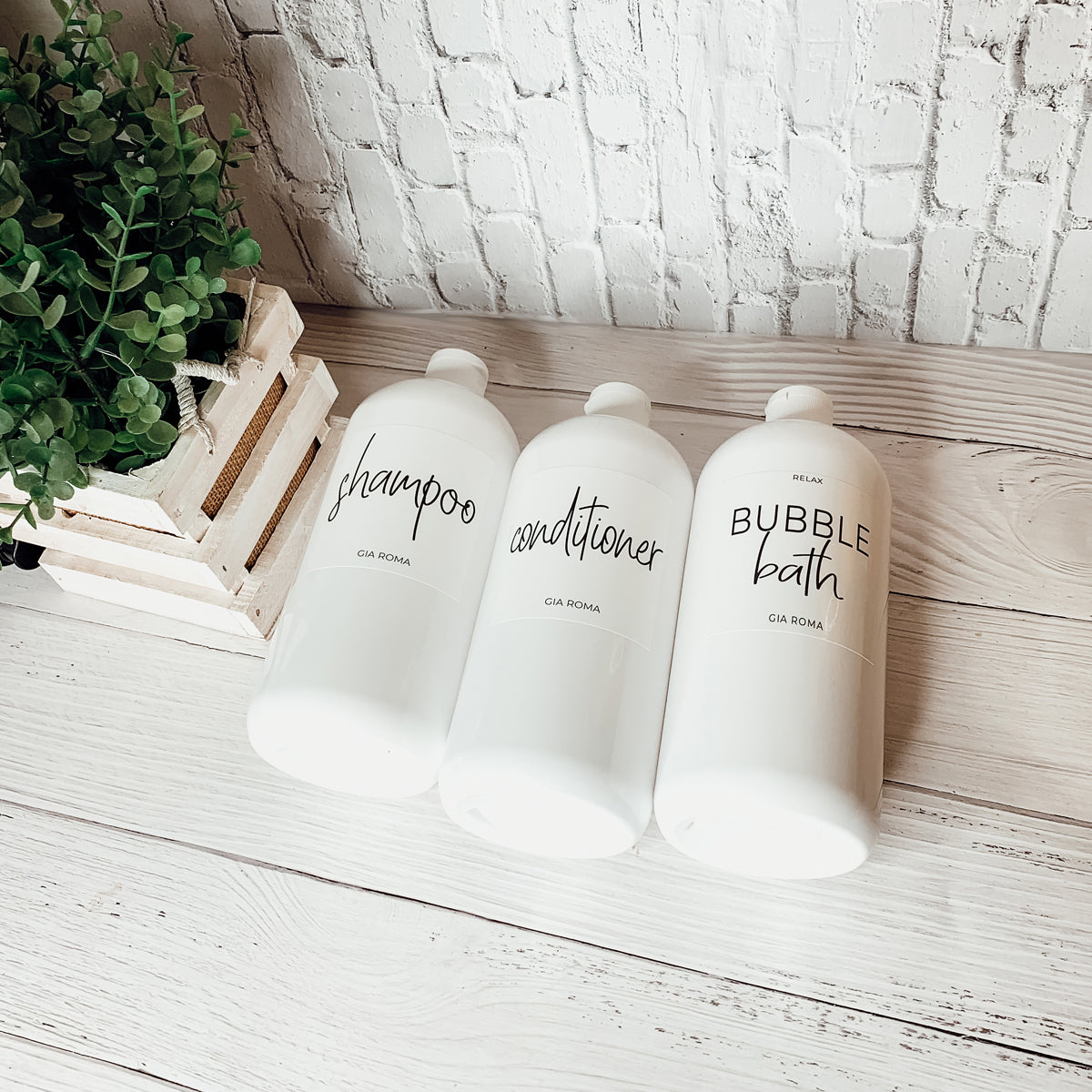 32oz White Plastic Refillable Dispenser Bottles - Reusable Soap Lotion Pump