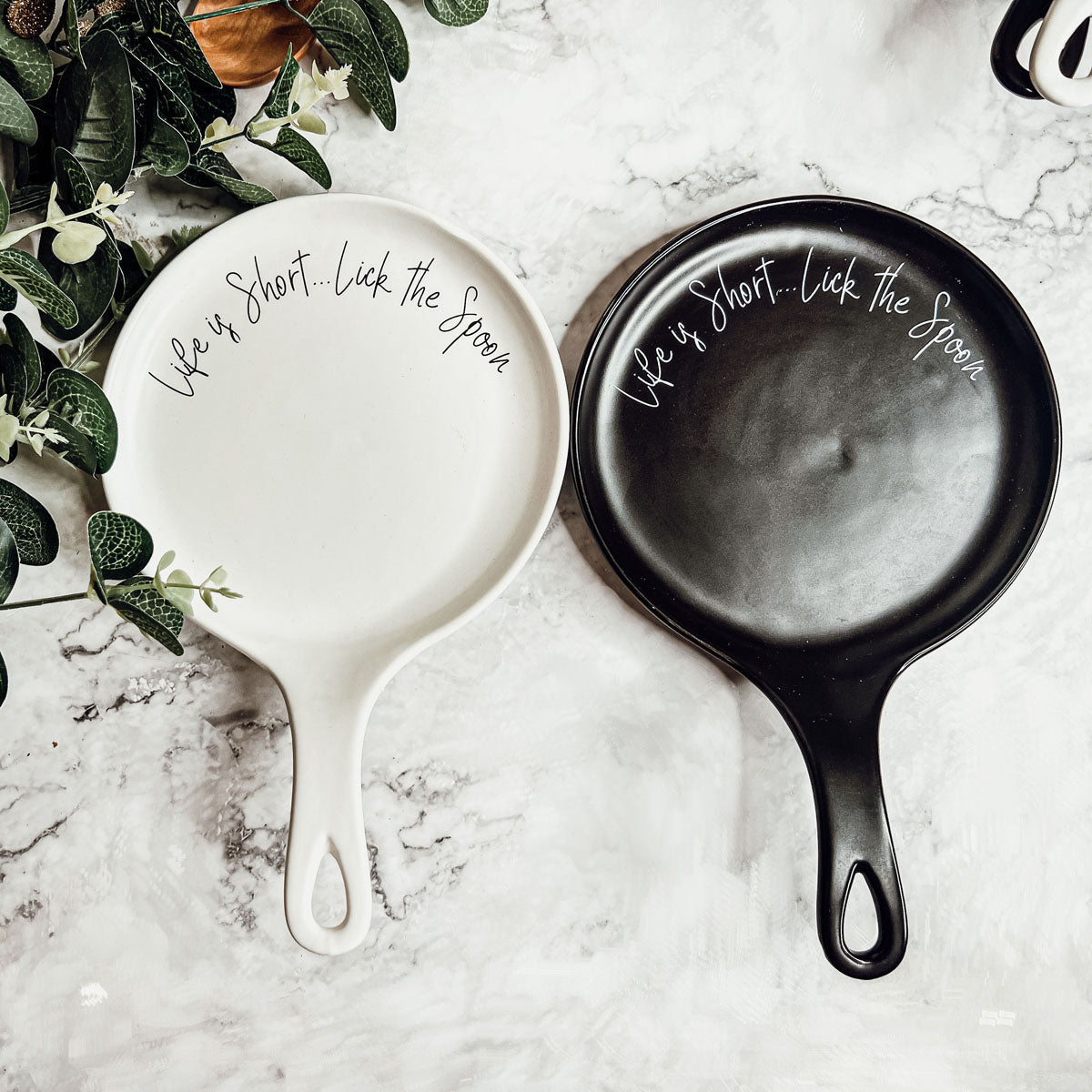 Löffelablage und Holzlöffel-Set, Farbauswahl, individuelles Zitat, Küchengeschenk