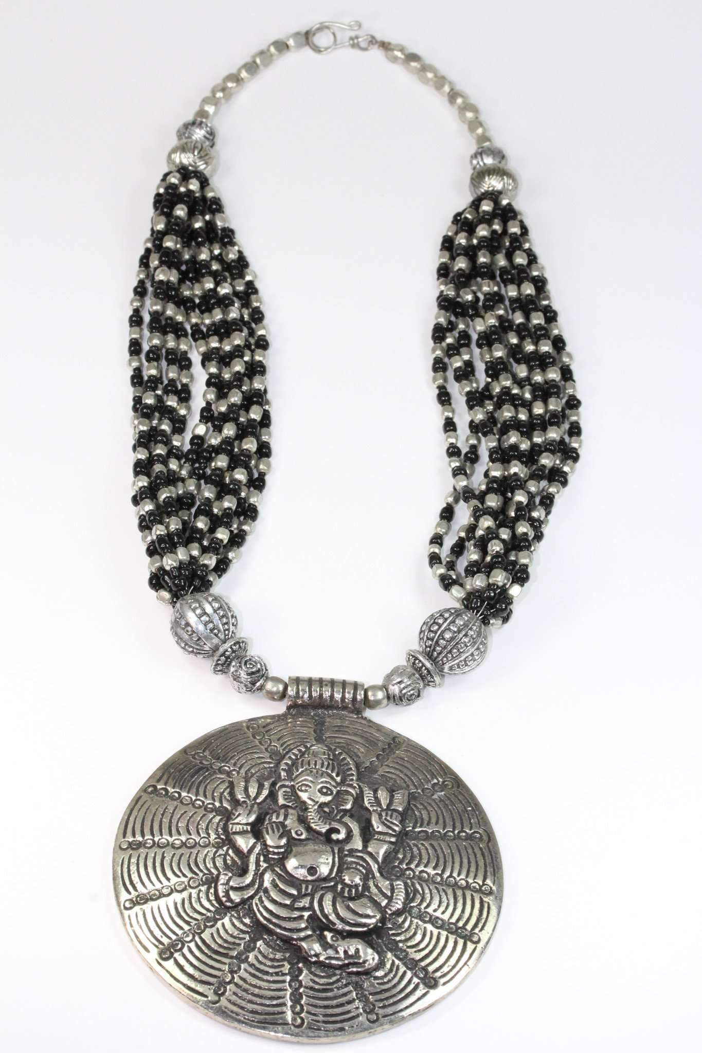 Ganesha Cosmos Handgefertigte Spirituelle Statement-Halskette