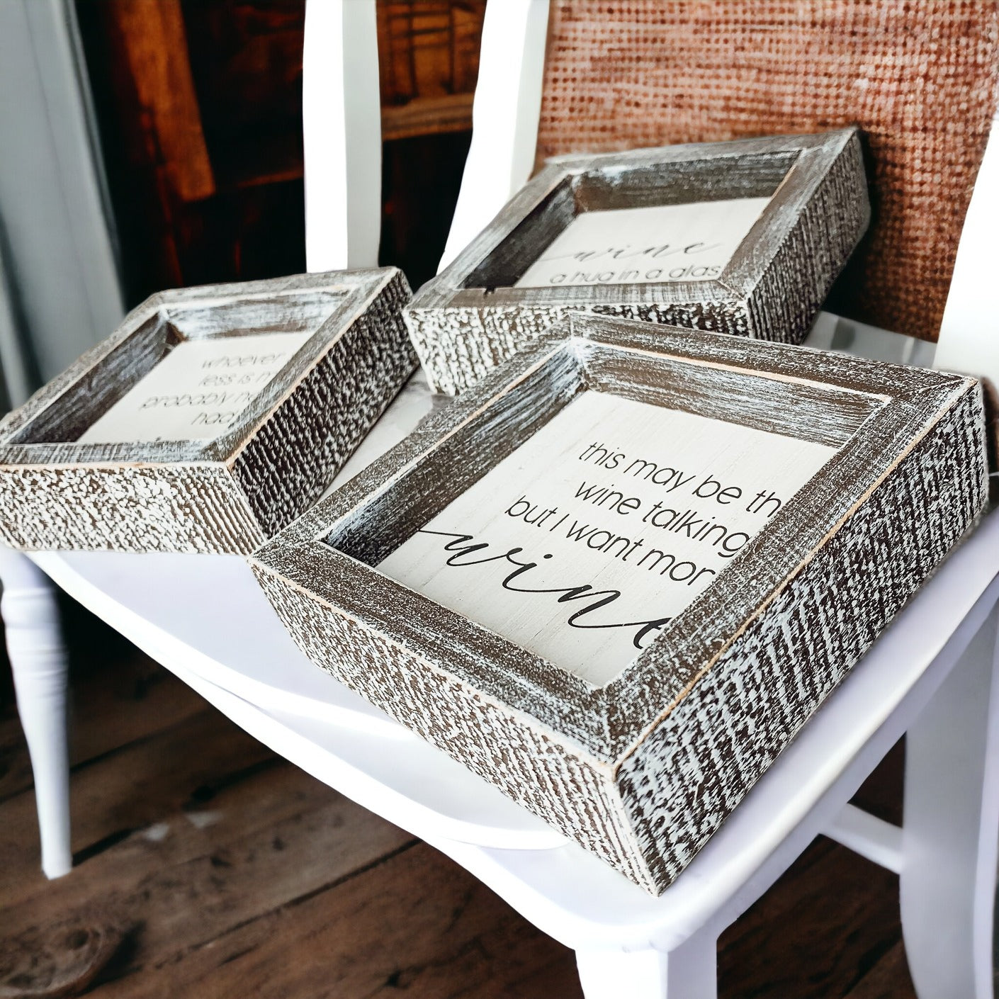 Cadeau amusant pour les amateurs de vin, verre ou gobelet avec l'inscription "Le vin parle", cadeau humoristique