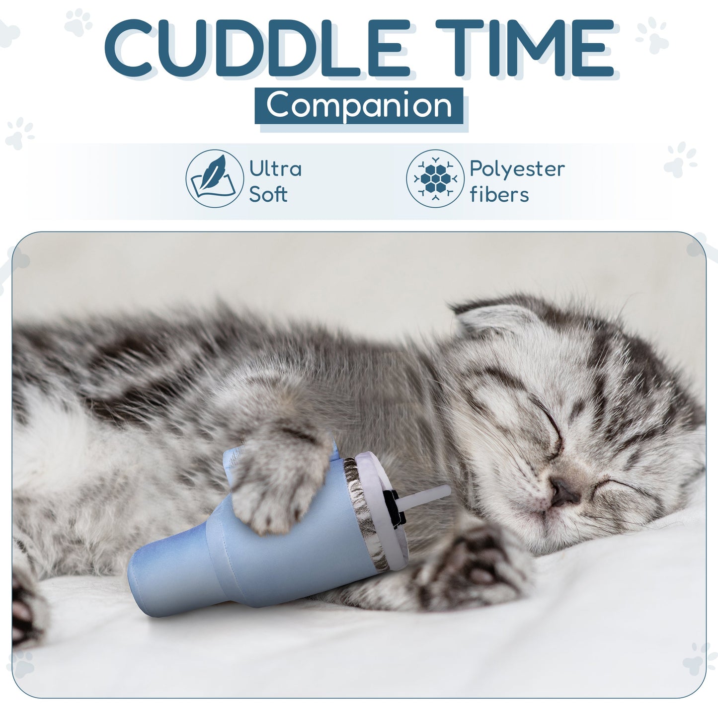 PUPROAR Kitty Cup Cat Toy | Cute Catnip & Crinkle Plush Cat Toy