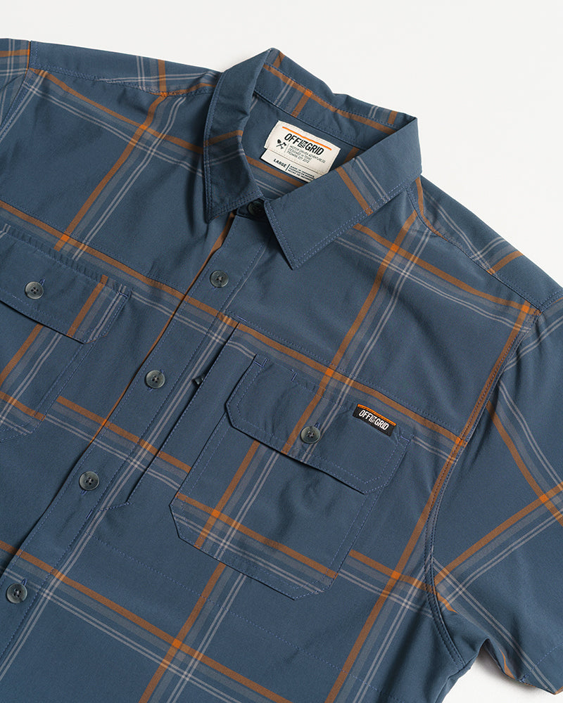 Jack Knife SS Shirt – Dunkelgrau-Blau