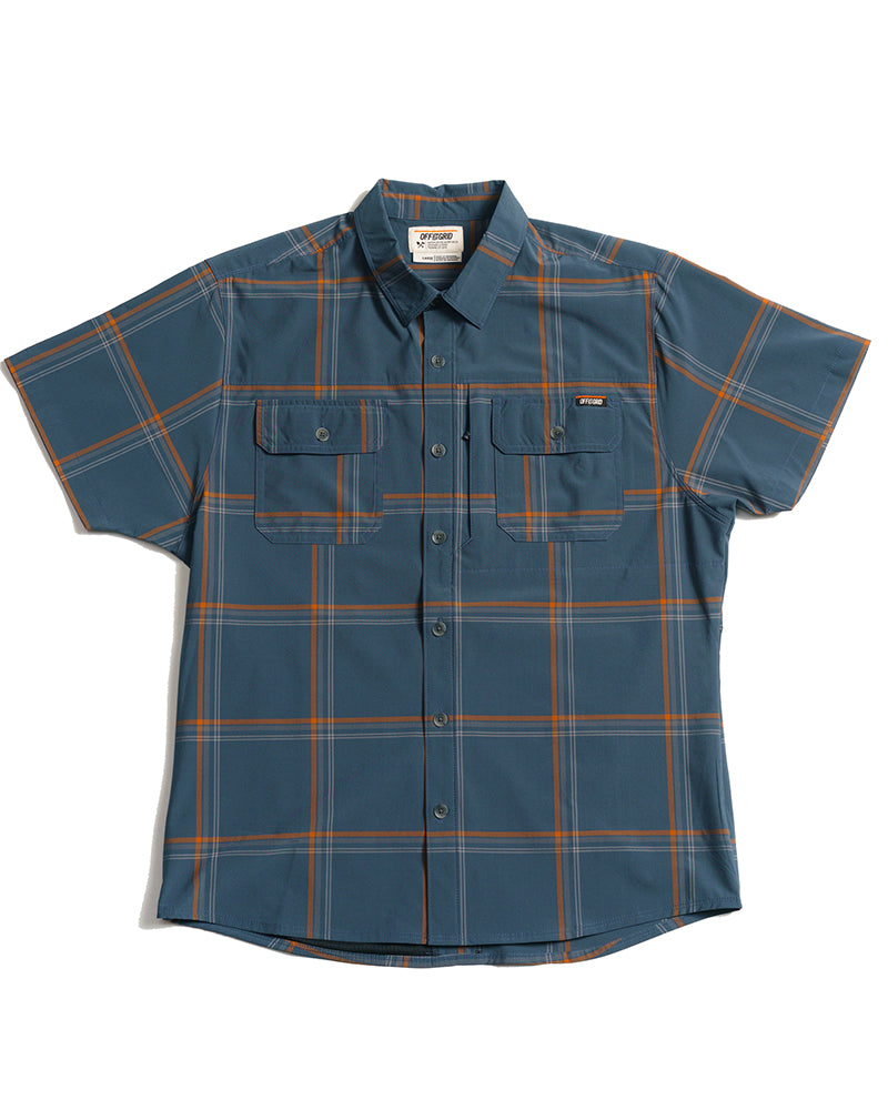 Jack Knife SS Shirt – Dunkelgrau-Blau