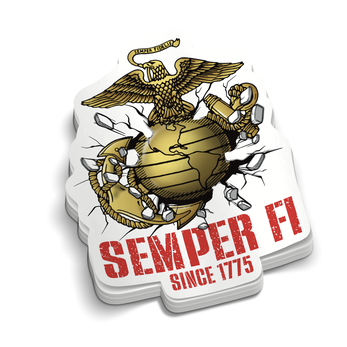 250. Geburtstagspaket des Marine Corps (11 Aufkleber)