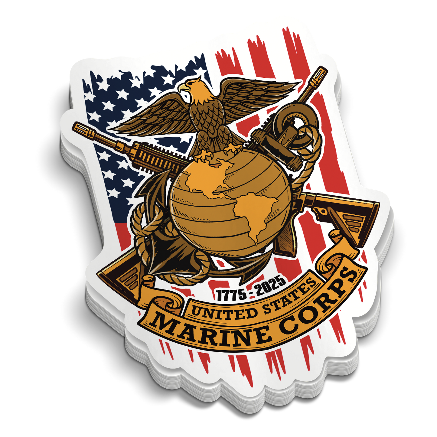 250. Geburtstagspaket des Marine Corps (11 Aufkleber)