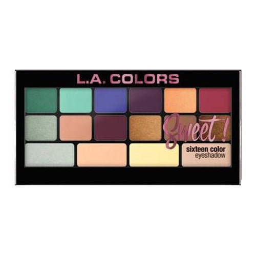 L.A. Colors Sweet! Palette de fards à paupières 16 couleurs - Playful