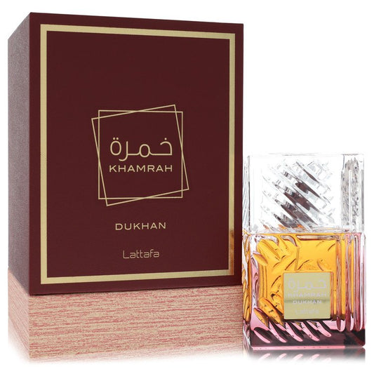 Lattafa Khamrah Dukhan par Lattafa Eau De Parfum Vaporisateur (Unisexe) 100 ml pour Hommes