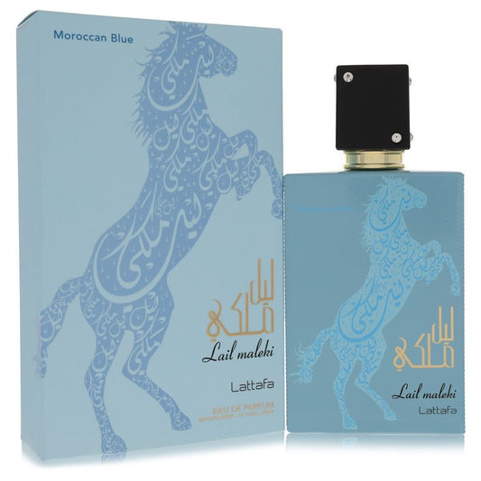 Lattafa Lail Maleki Morrocan Blue par Lattafa Eau de Parfum Vaporisateur (Unisexe) 100 ml pour Homme