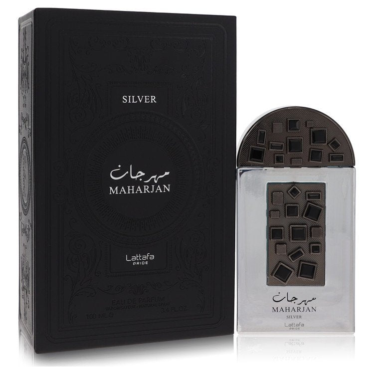 Lattafa Pride Maharjan Silver by Lattafa Eau De Parfum Spray (Unisex) 100 ml für Herren