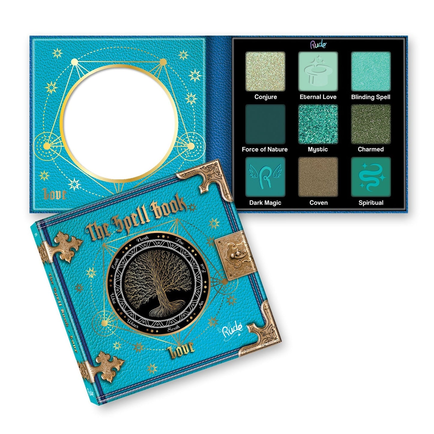 RUDE The Spell Book Smooth and Blendable Lidschattenpalette - Love