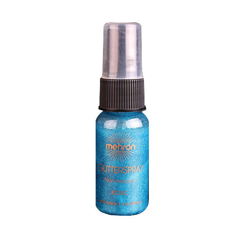 mehron GlitterSpray - Bleu