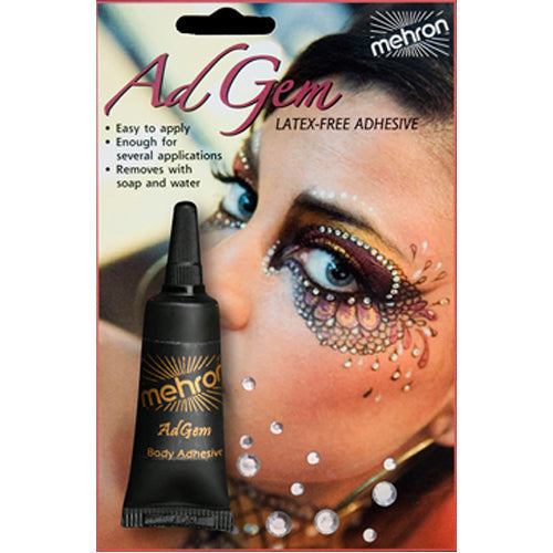 Adhésif sans latex Mehron AdGem - avec 12 strass