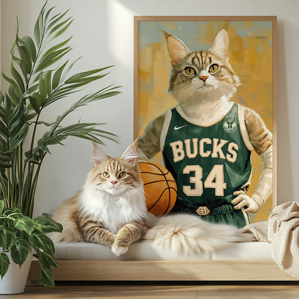 Basketball Legends : Portrait texturé édition animaux de compagnie