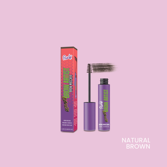 RUDE Ultimate Brow Artist Mascara à sourcils - Brun Naturel