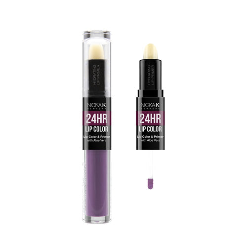 NICKA K Rouge à Lèvres et Base 24H - #06 Lilas Intense