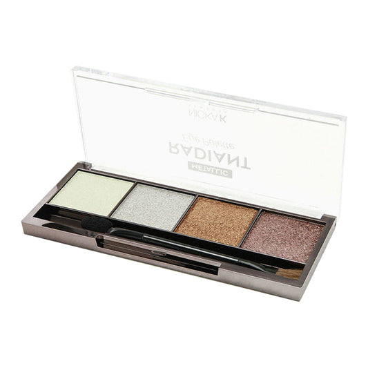 Nicka K Palette d'ombres à paupières métalliques et radieuses - Vénus