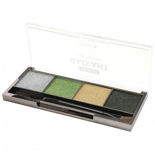 Palette d'ombres à paupières métalliques Nicka K Radiant - Jupiter