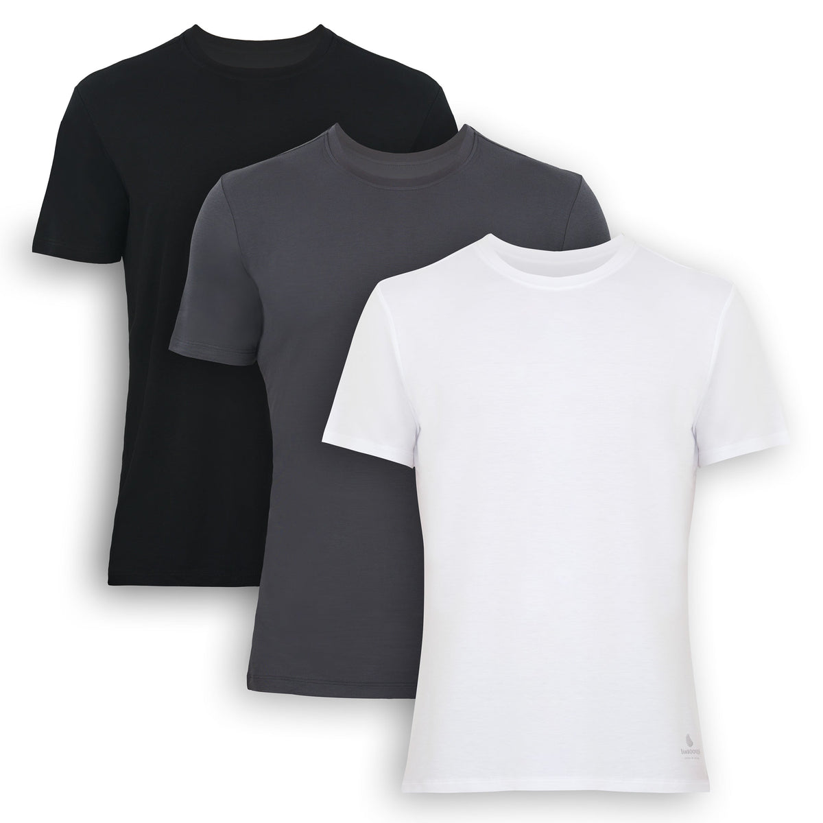 T-shirts de corps ras du cou en bambou pour hommes (lot de 3)