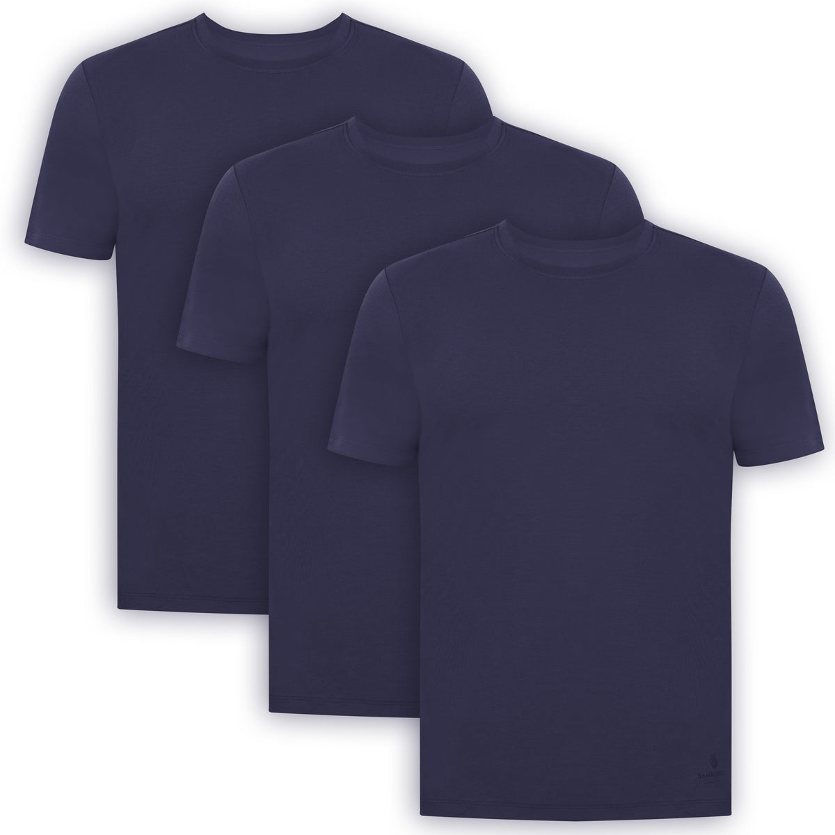 T-shirts de corps ras du cou en bambou pour hommes (lot de 3)