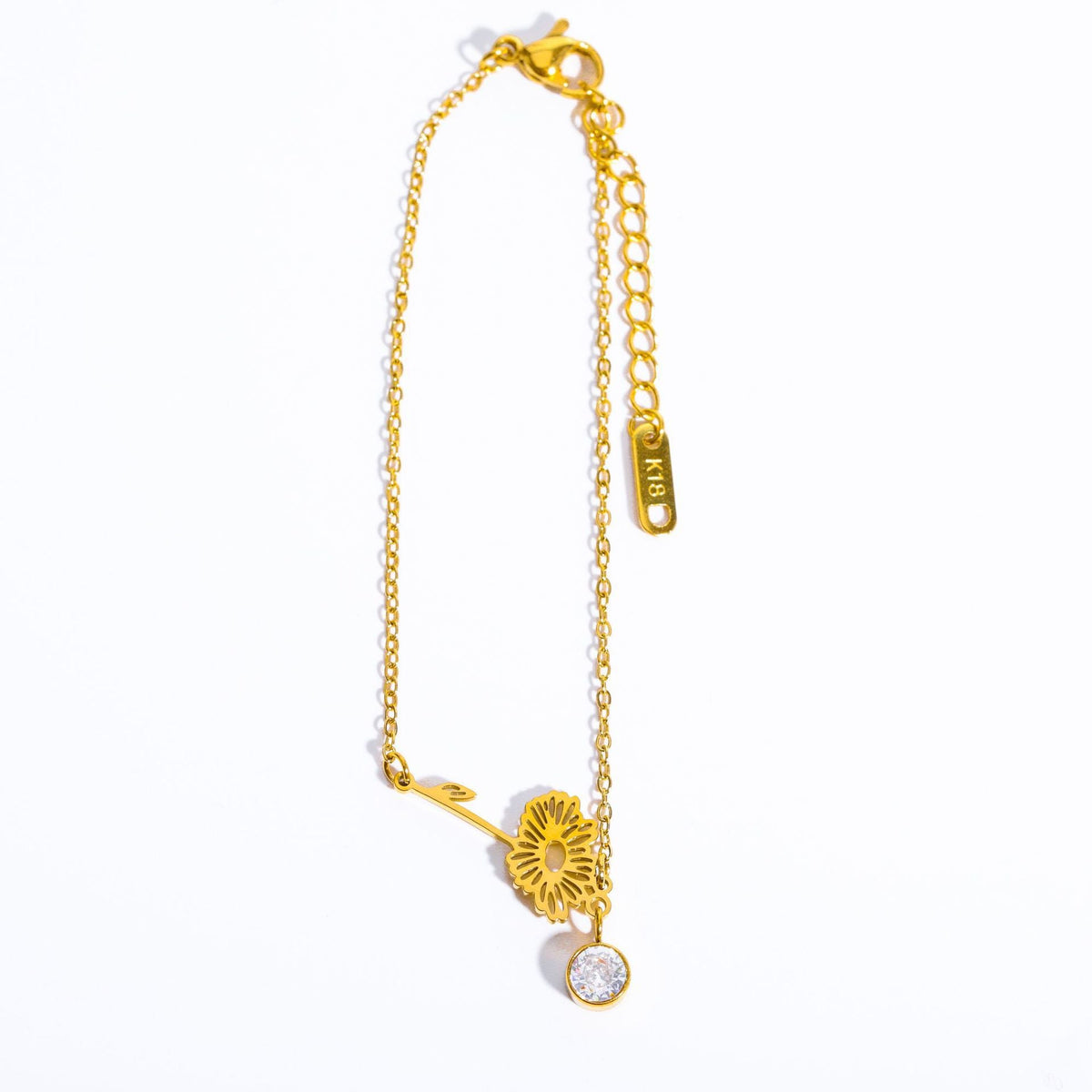 3D December Flower Bracelet
