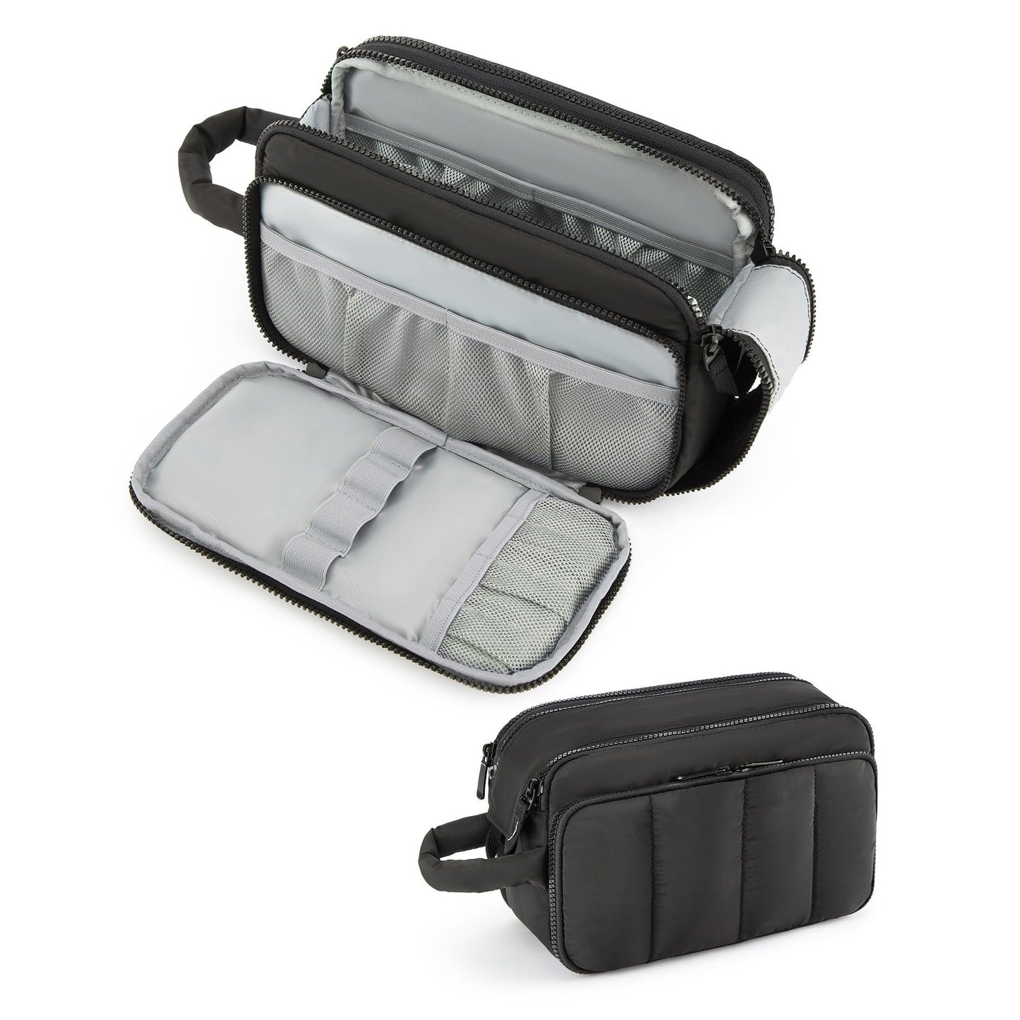 Portable Travel Toilet Bag – Compact Cosmetic Bag for Makeup Storage, Travel Makeup Bag with Organizers, Durable Cosmetic Storage Bag for On-the-Go Beauty Needs