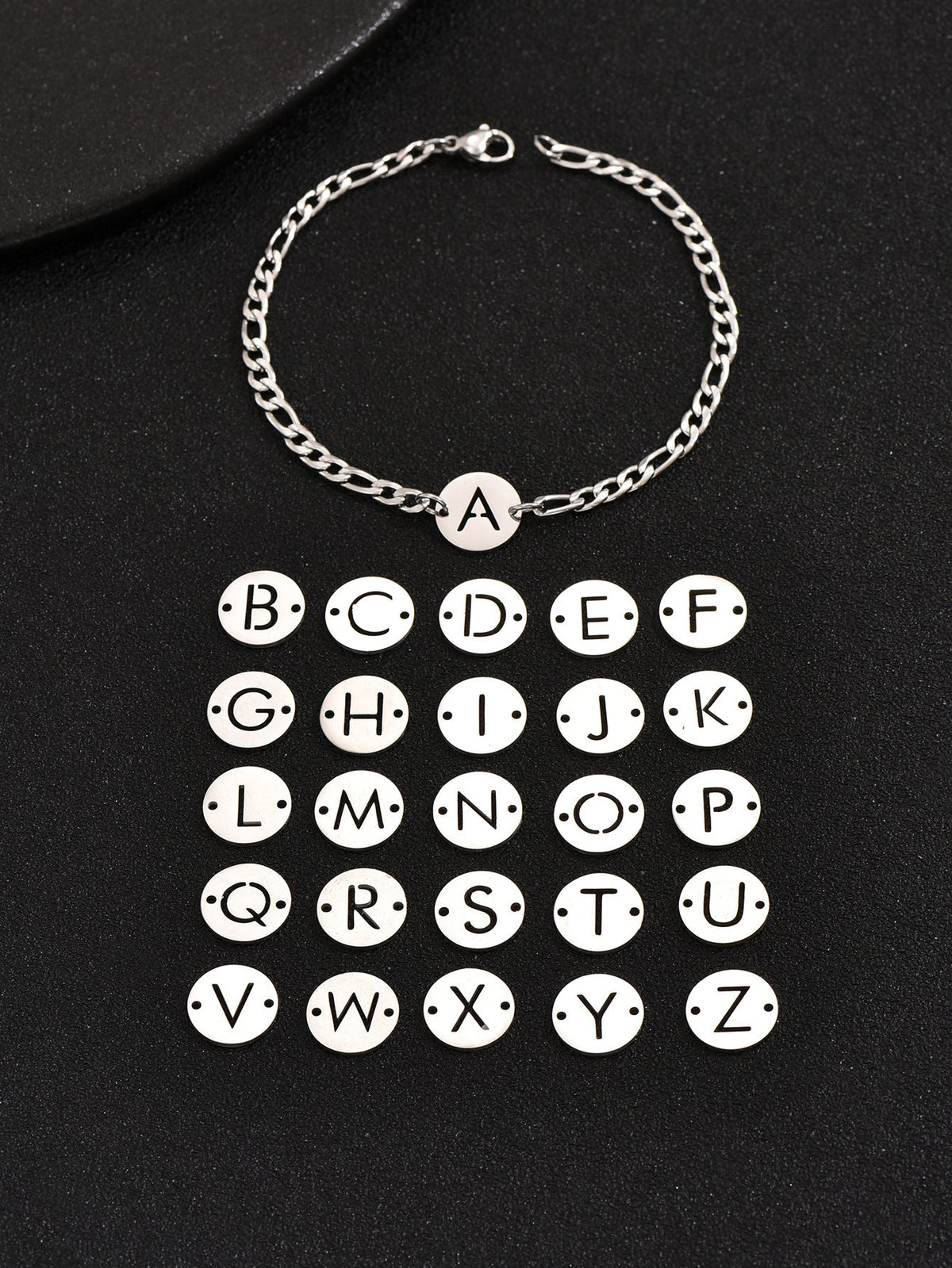 Letter Titanium Steel Bracelet