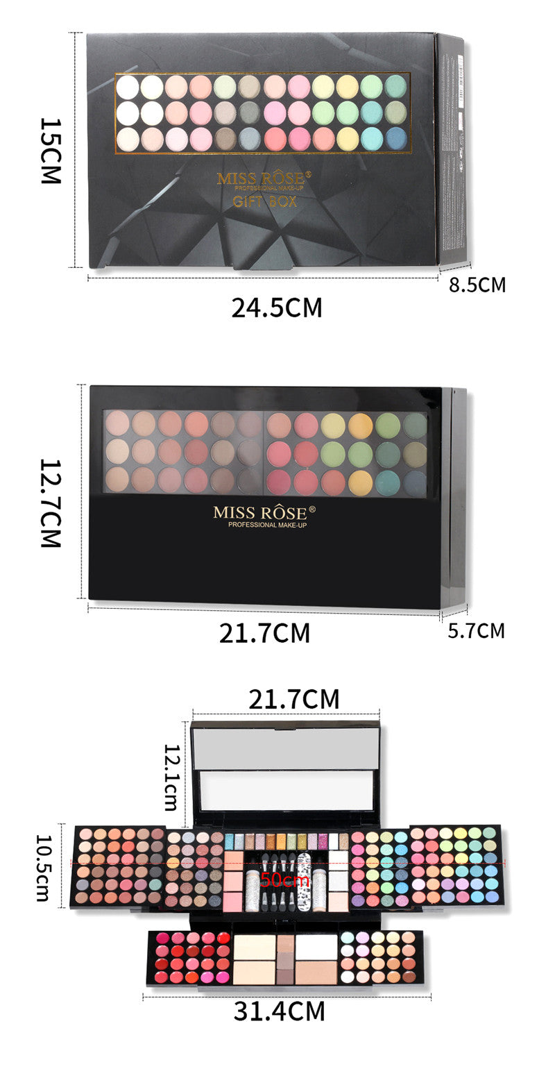 190-Color Matte Makeup Palette Gift Set – Eyeshadow, Blush & More in Stunning Collector Cases