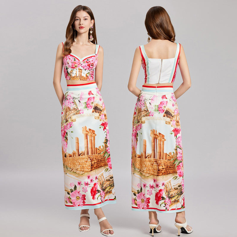 Prominentes kurzärmeliges Kleid