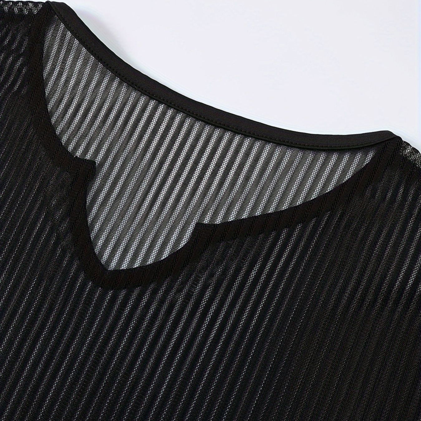 Fitness Breathable Mesh Hollow Out Bottoming Shirt
