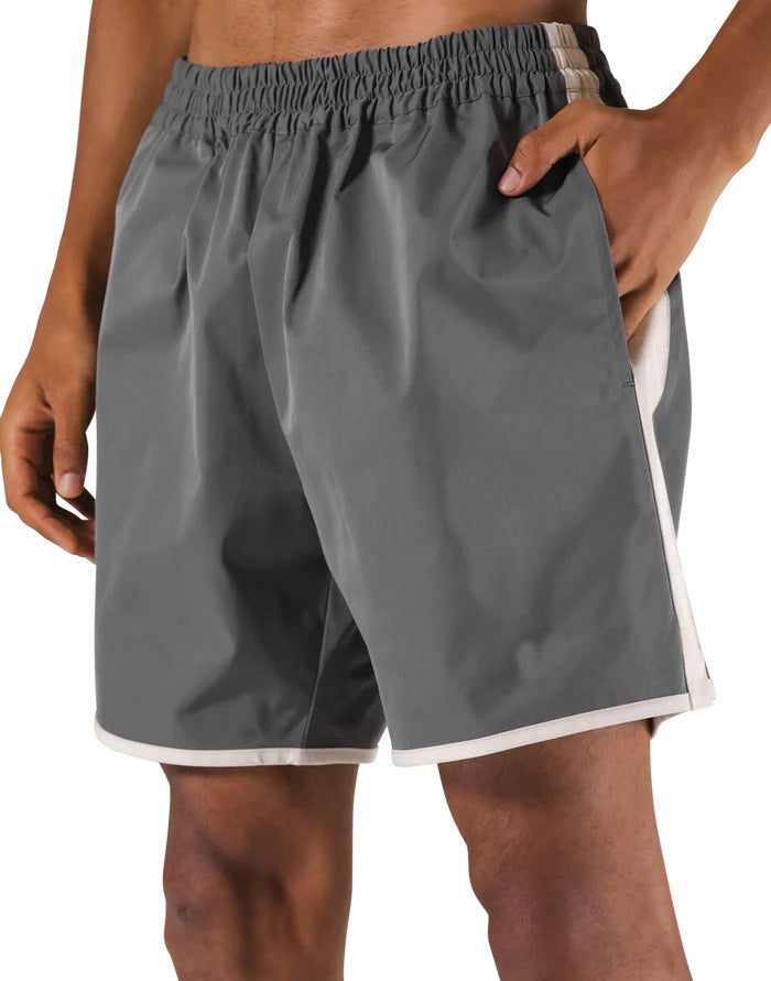 Polyester Fitness Shorts Men's Running Training Short-length Pants
