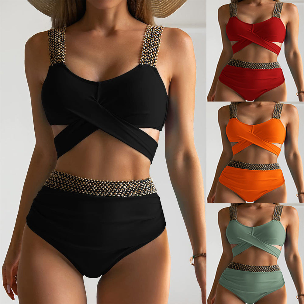 Elastic Bikini Swimsuit for Women Tummy Control Business Product After sales Guarantee