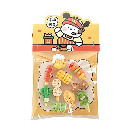 10 Creative Cute Small Barbecue Barrettes Brooch